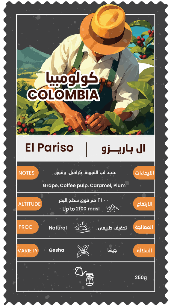 El Paraiso – Colombia Coffee – 250g