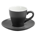 Ceramic Cup W/Saucer (Gray) - 90ml/3oz