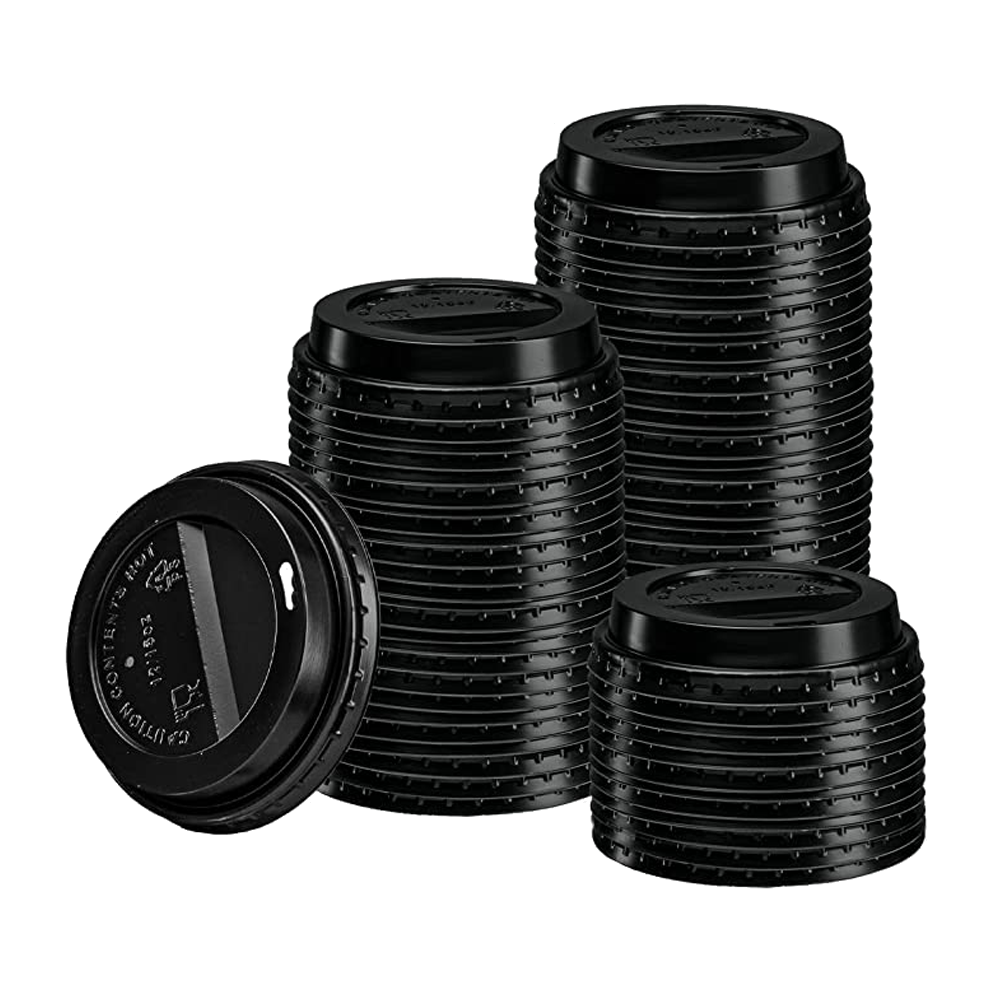 Paper cup lid 9oz - black 