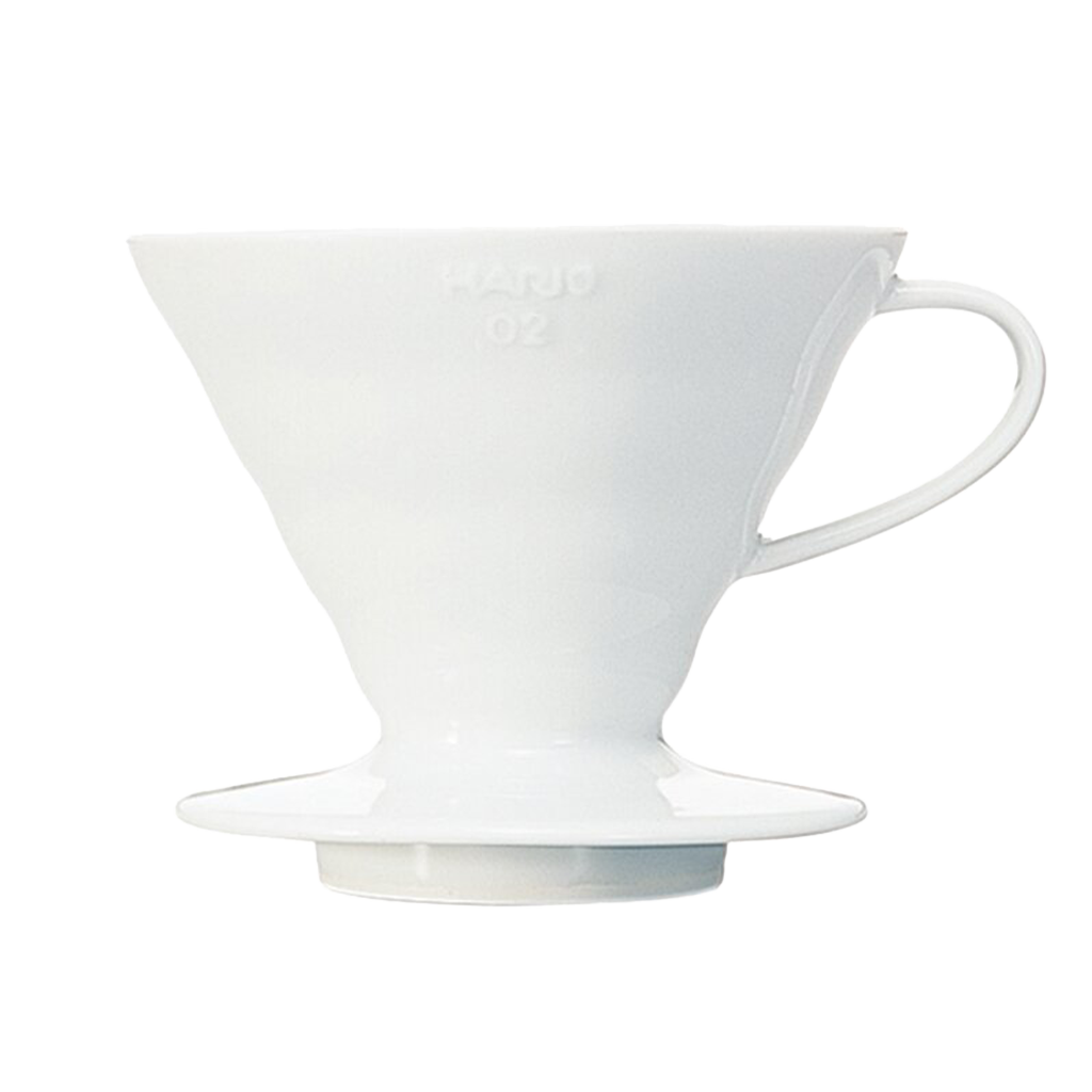 Ceramic Coffee Dripper white V60 -02 Hario