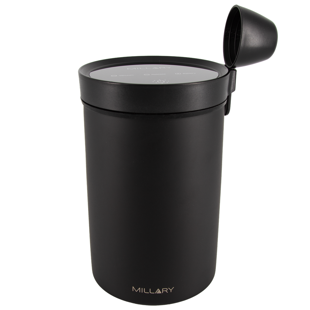 Millary Vacuum Canister, 1.6L-Matt Black