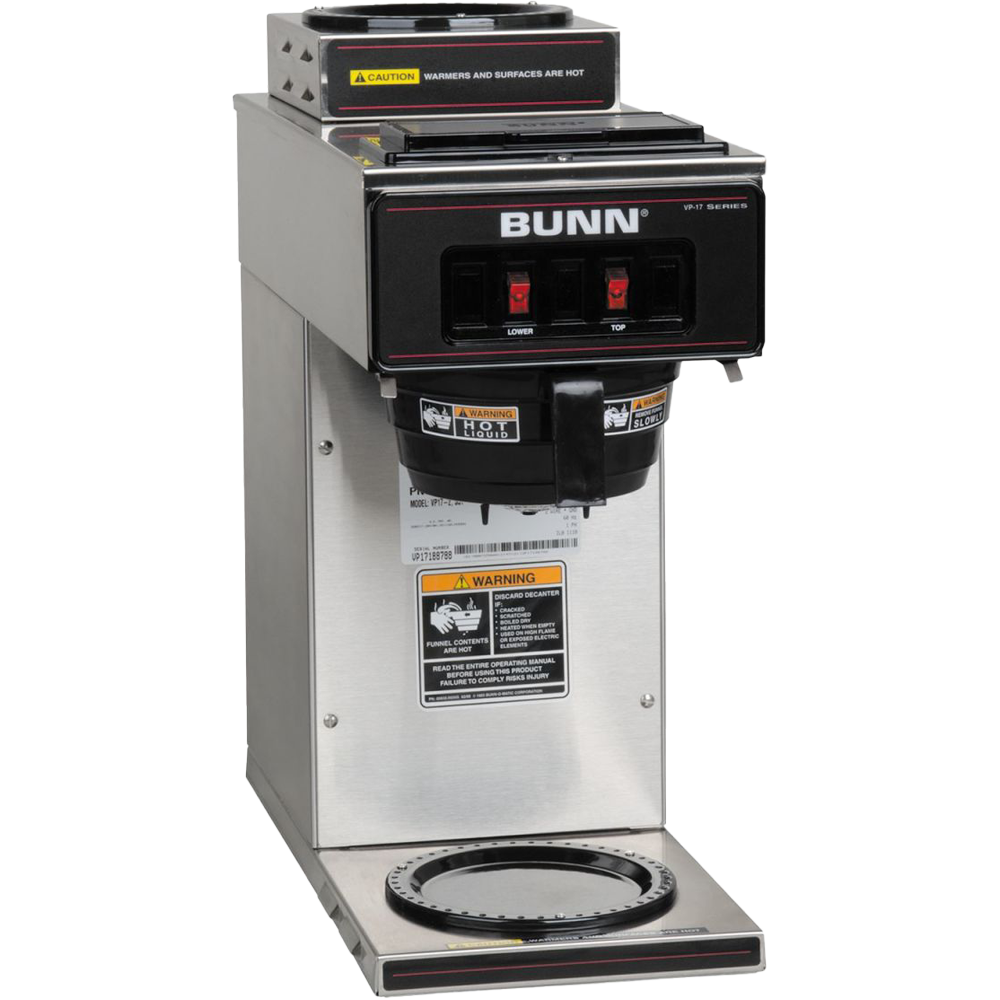 [ME-COM-01-006] Bunn VP17-2 Pourover Coffee Brewer - Steel