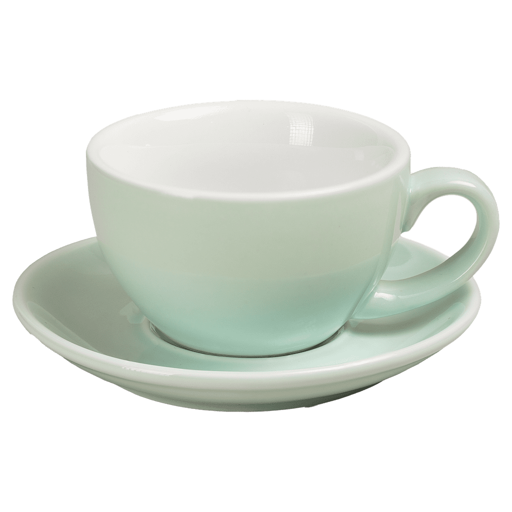 [AC-COA-GN-52] Ceramic Cup w/saucer (Blue) - 180ml/6oz