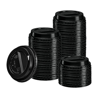 Paper cup lid 9oz - black 