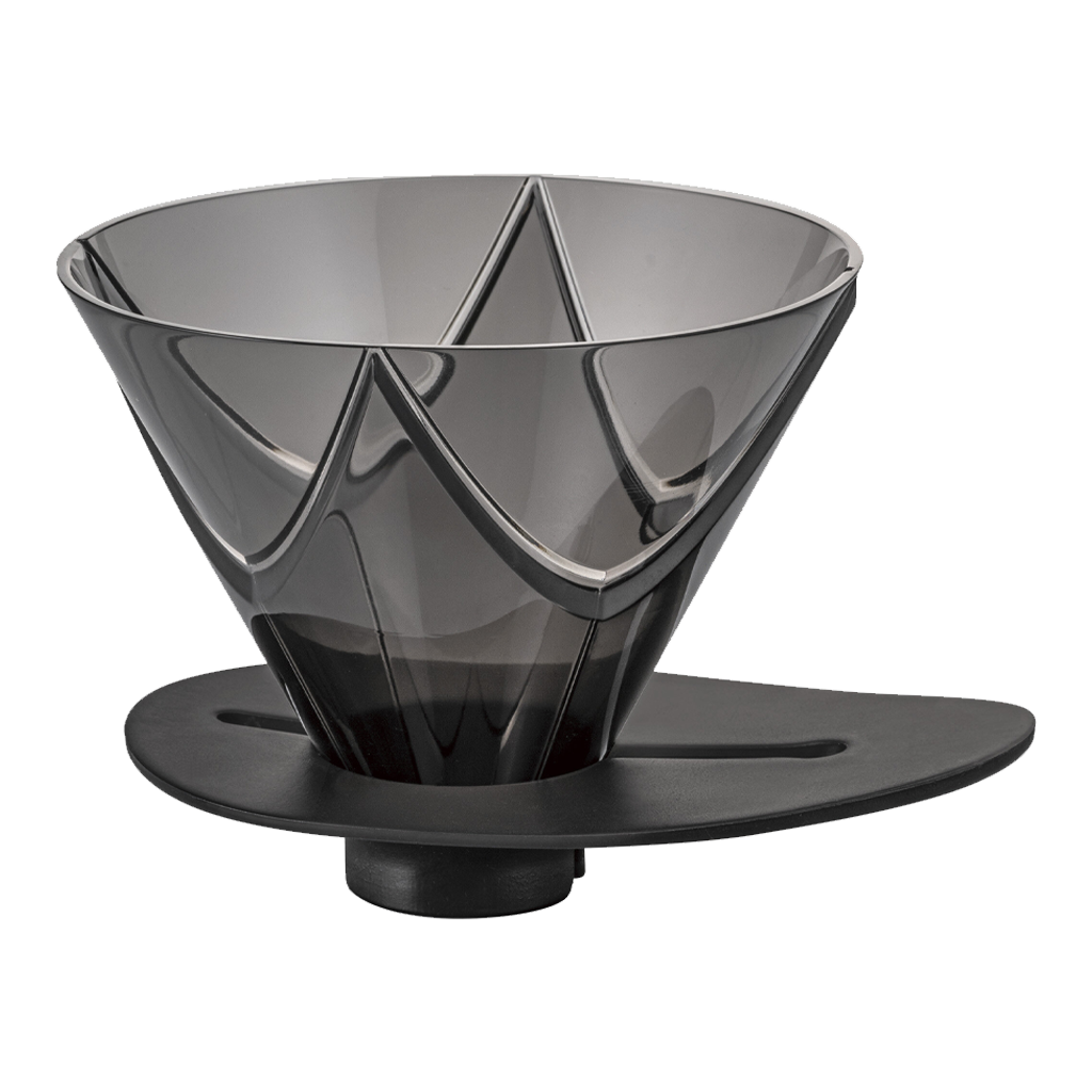 [AC-COA-GN-70] Crystal Coffee Dripper Mugen Black  V60 -1 Hario