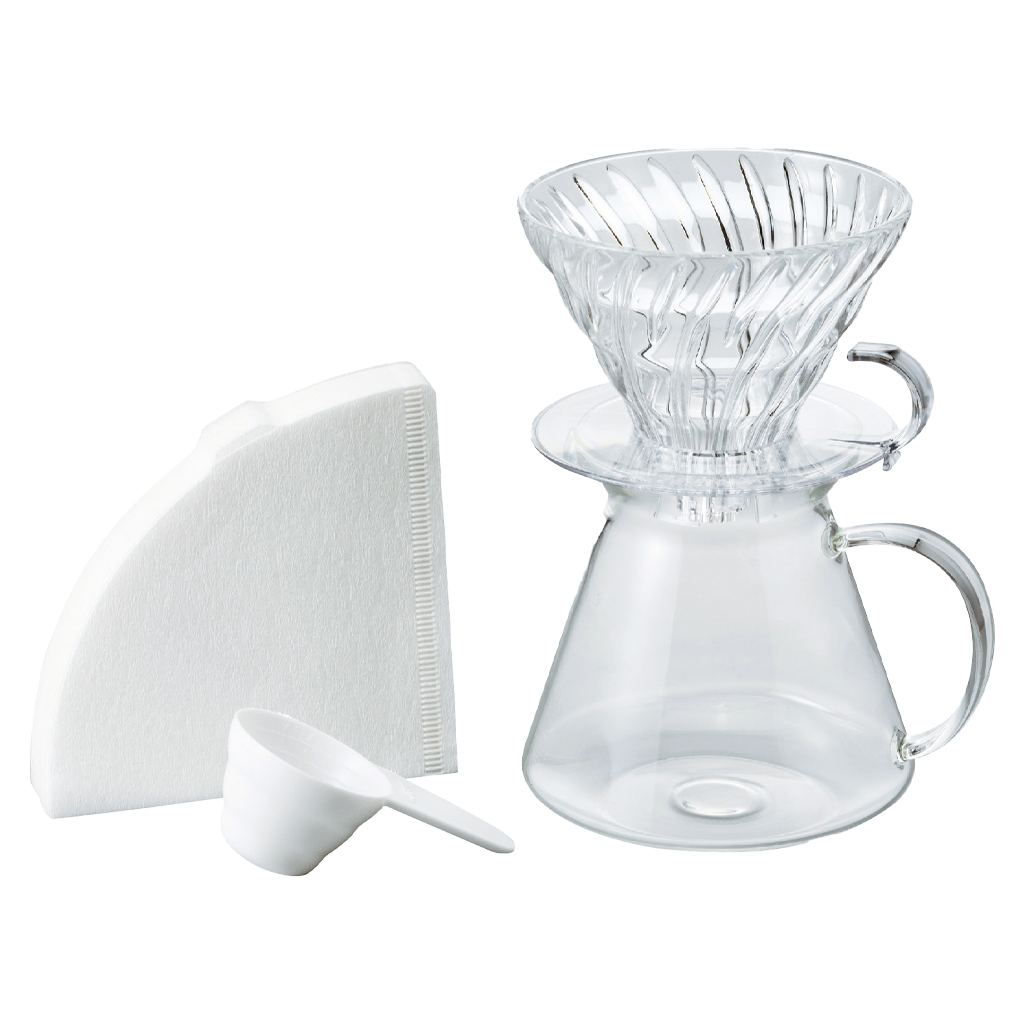 [AC-COA-GN-134] V60 Glass Brewing Kit Hario