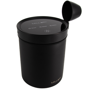 Millary Vacuum Canister, 1.2L-Matt Black