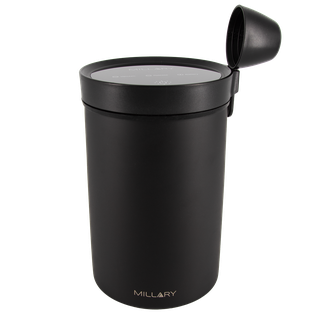 Millary Vacuum Canister, 1.6L-Matt Black